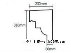 产品分解图型 - 檐口线，型号：SX311-YK-3，规格：230x310mm(3) - 德宏三象EPS建材 dh.sx311.cc